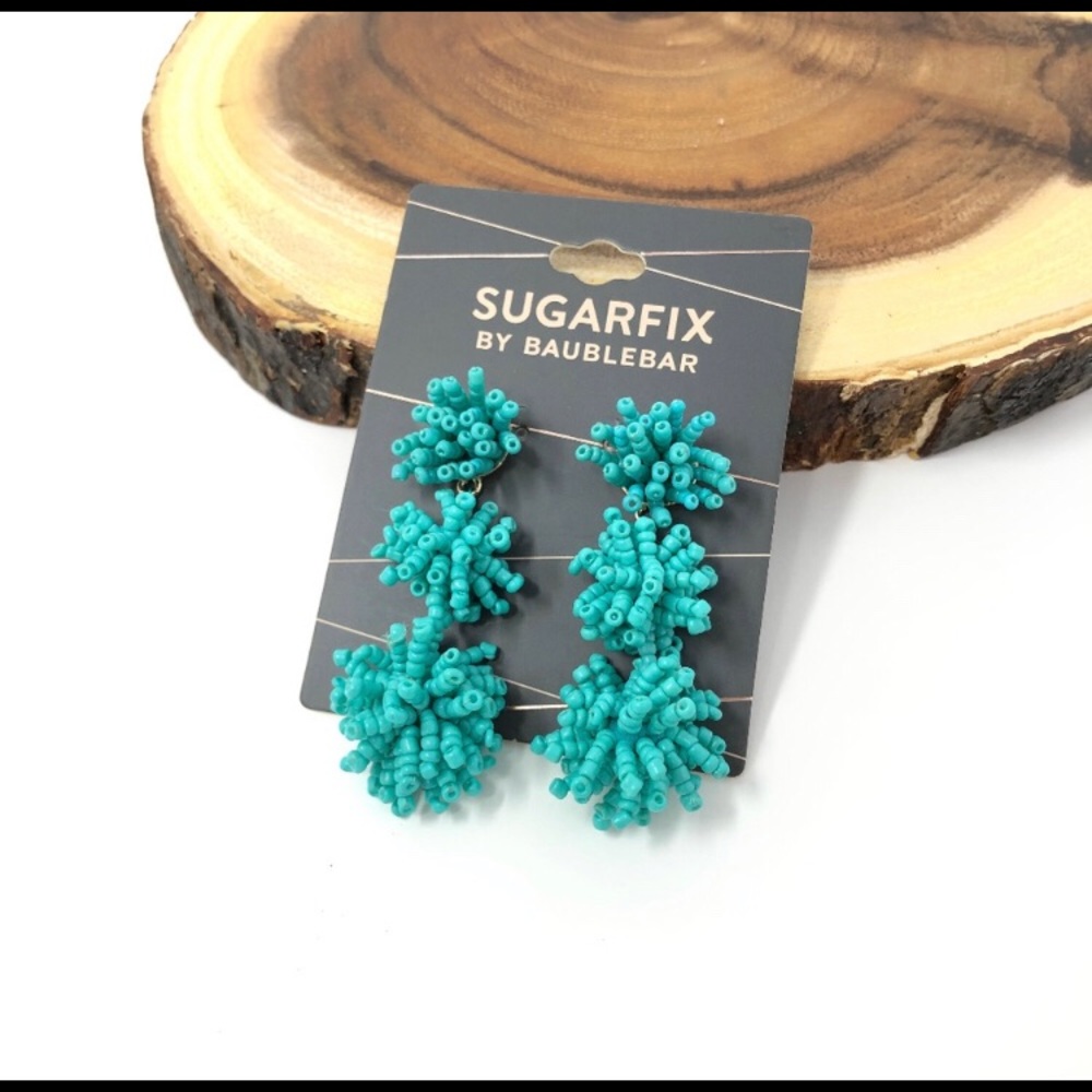 Sugarfix Beaded Ball Drop Earrings